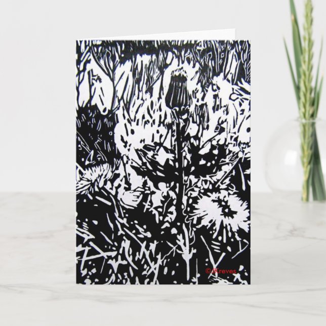 Cartão dos dentes-de-leão (Frente)