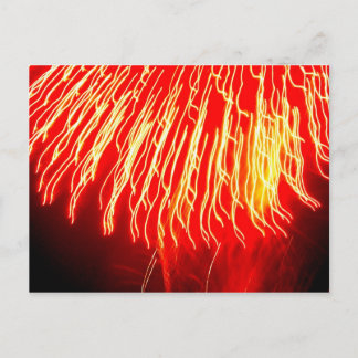 Cartão dos fogos-de-artifício