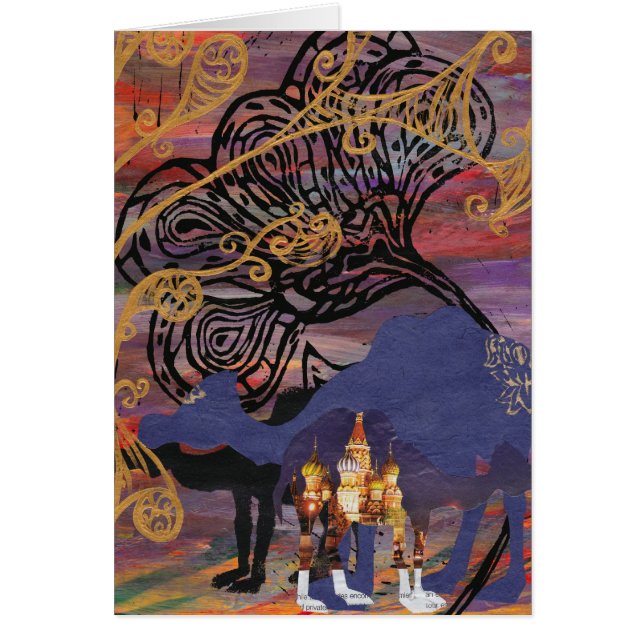 Cartão dos mundos do camelo (Frente)