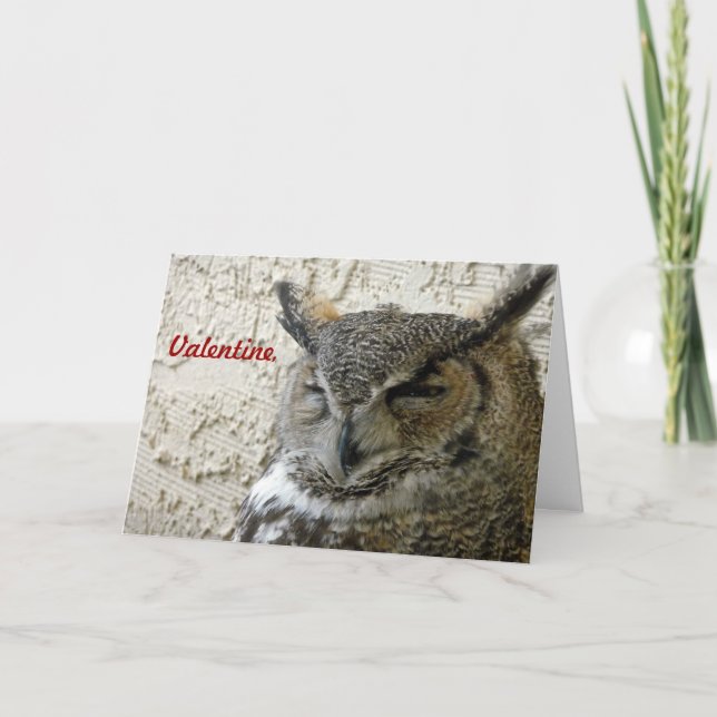 Cartão dos namorados da coruja (Frente)