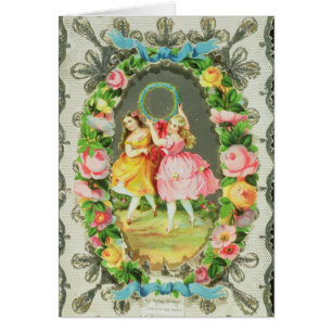 Cartão dos namorados do Victorian
