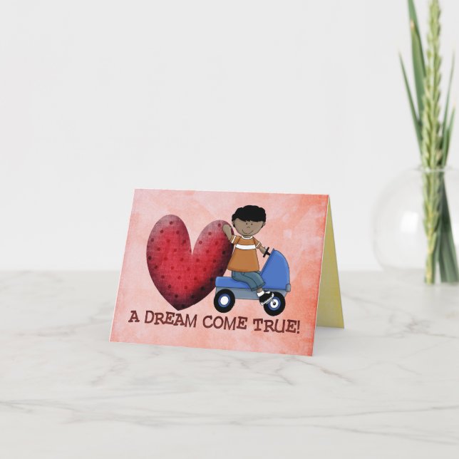 cartão dos parabéns da adopção (Frente)