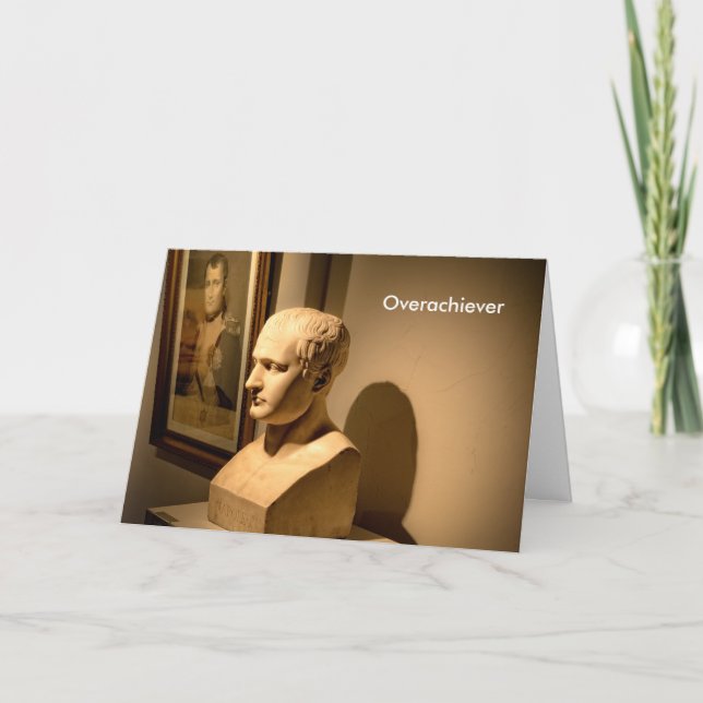 Cartão dos parabéns do Overachiever (Frente)