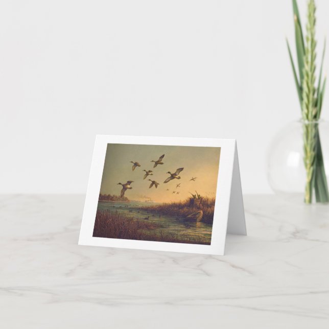 Cartão Dos patos selvagens orientais da costa de Paul (Frente)