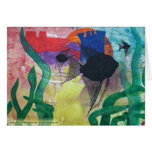 Cartão dos peixes do anjo