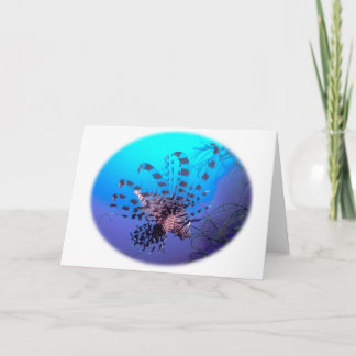 Cartão dos peixes do leão