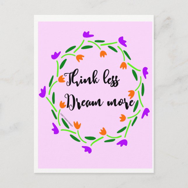 Cartão dos pensadores e dos sonhadores (Frente)