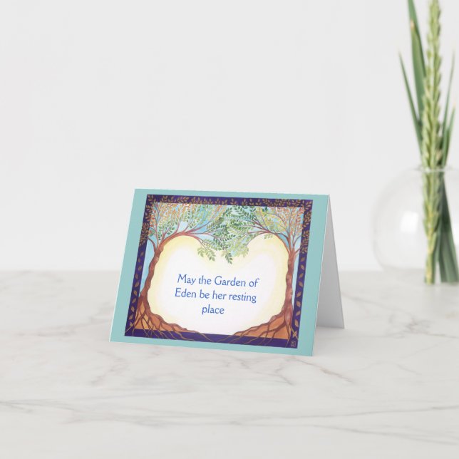 Cartão dos pêsames para a mulher (Frente)