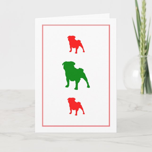 Cartão dos Pugs do açúcar (Frente)