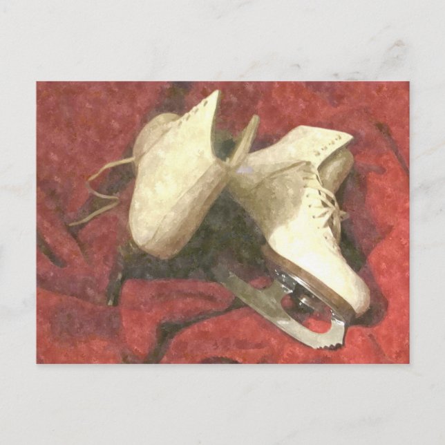 Cartão dos skates de gelo em repouso (Frente)