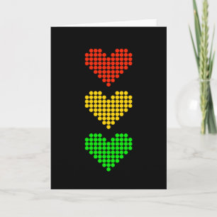Cartão Dot Heart Stoplight