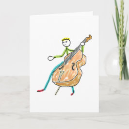 Cartão Double Bass Stickman