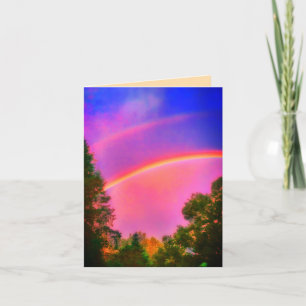 CARTÃO DOUBLERAINBOW BRIGHT GREETING CARD