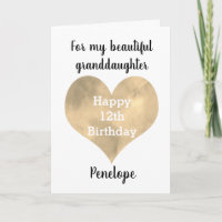 Dourada 12 de Feliz Aniversário do Coração