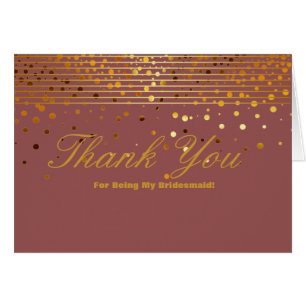 Cartão Dourada Glitter Stripes Por Ser Meu Obrigado De Br