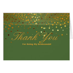 Cartão Dourada Glitter Stripes Por Ser Meu Obrigado De Br