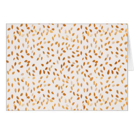 Cartão Dourada Leaf Confetti em Fundo Rosa