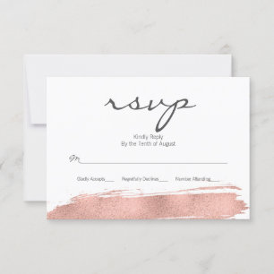 Cartão Dourado cor-de-rosa de Mitzvah RSVP do