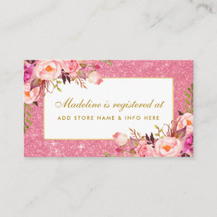 Cartão Dourado da inserção do registro do chá do