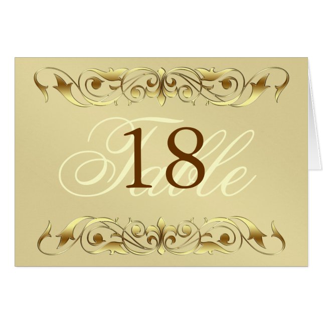 Cartão Dourado da mesa do rolo da grã-duquesa (Frente Horizontal)