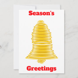 Cartão Dourado para as saudações da temporada