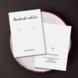 Cartão Dourado para o ouvido do coração de Eleant