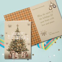 Dourado Quente Antiquado de Natal Tradicional