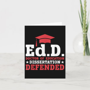 Cartão Doutor Em Educação