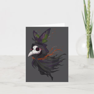 Cartão Doutor Épico OculTO Rosto Praga Gótico Cottagecore