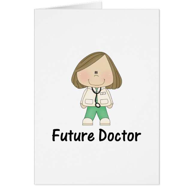 Cartão doutor futuro (menina) (Frente)