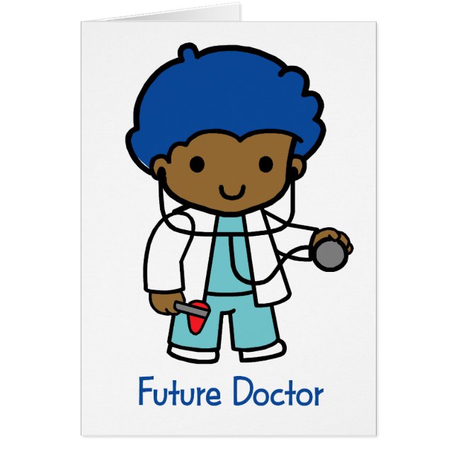 Cartão Doutor futuro - menino (Frente)