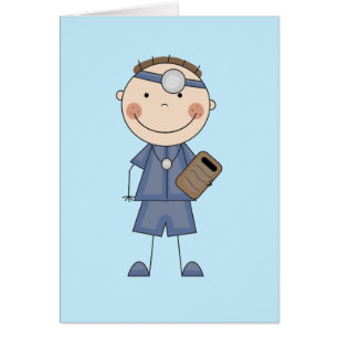 Cartão Doutor masculino T-shirt e presentes