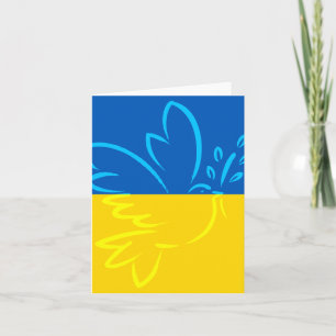 Cartão Dove of Peace: Ucrânia Harmony Greeting Card