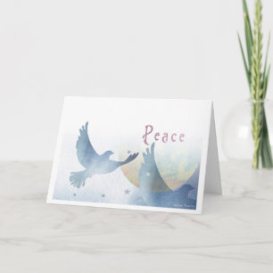 Cartão Doves of Peace Christmas Card