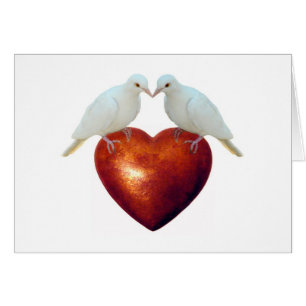 Cartão Doves on Heart