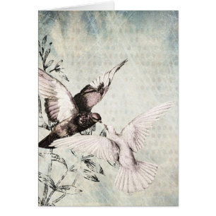 Cartão Doves Wedding Congrats