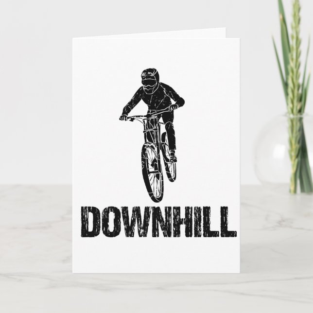 Cartão Downhill Mountain Biker (Frente)