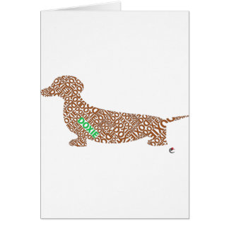 Cartão Doxie/Dachshund