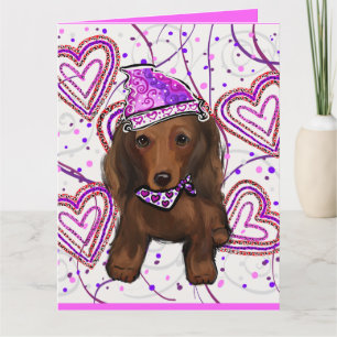 CARTÃO DOXIE VERMELHA DE CABELO COMPRIDO