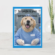 Dr Google Friend Get Well Card SF-1