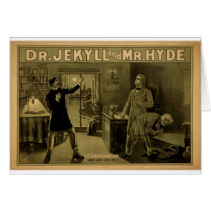 Cartão Dr.Jekyll e Mr.Hyde, 'o Transformation
