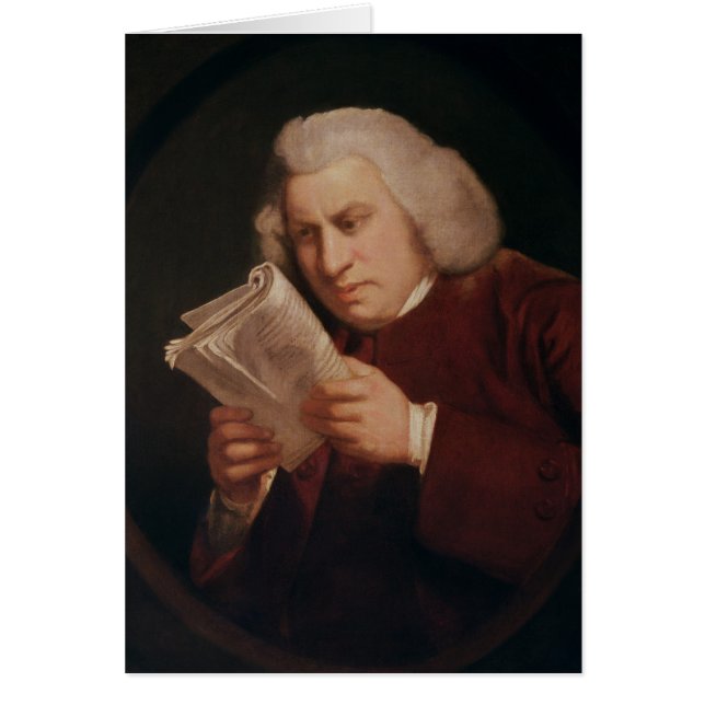 Cartão Dr. Samuel Johnson 1775 (Frente)