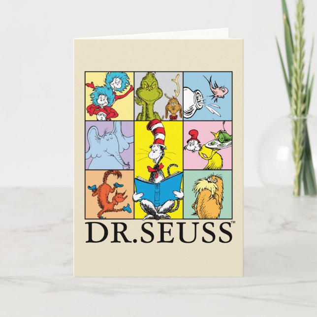 Cartão Dr. Seuss | Histórias em Gráficos (Frente)