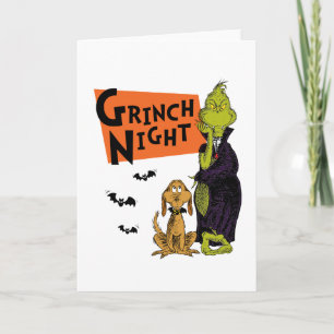 Cartão Dr. Seuss Noite do Grinch no Halloween Gráfico