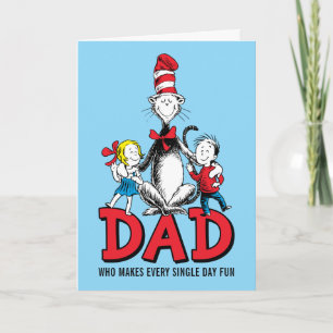 Cartão Dr. Seuss O Gato no Chapéu Dia dos Pais