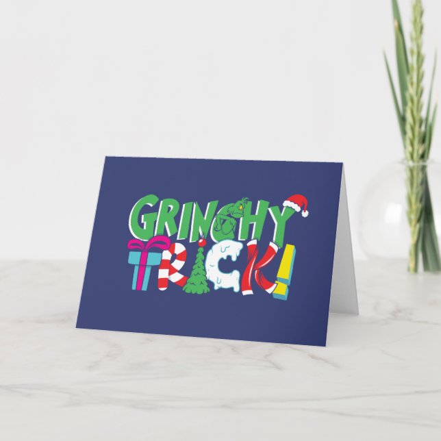 Cartão Dr. Seuss | Truque Grinch (Frente)