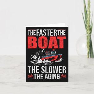 Cartão Drag Barco Boat Driver Racer Boat Drag Boa