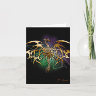 Cartão Dragão bronzeado