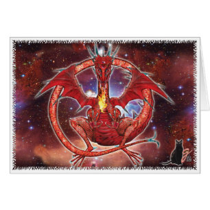 Cartão Dragão cósmico de Pyrope