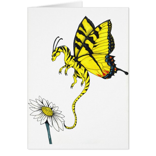 Cartão Dragão da borboleta (Frente)